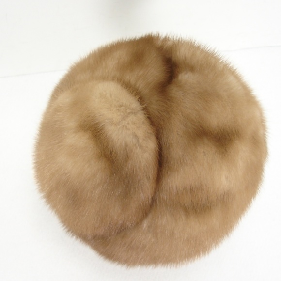VINTAGE MR. ARNOLD JR. TAN MINK FUR HAT MINT main image 2